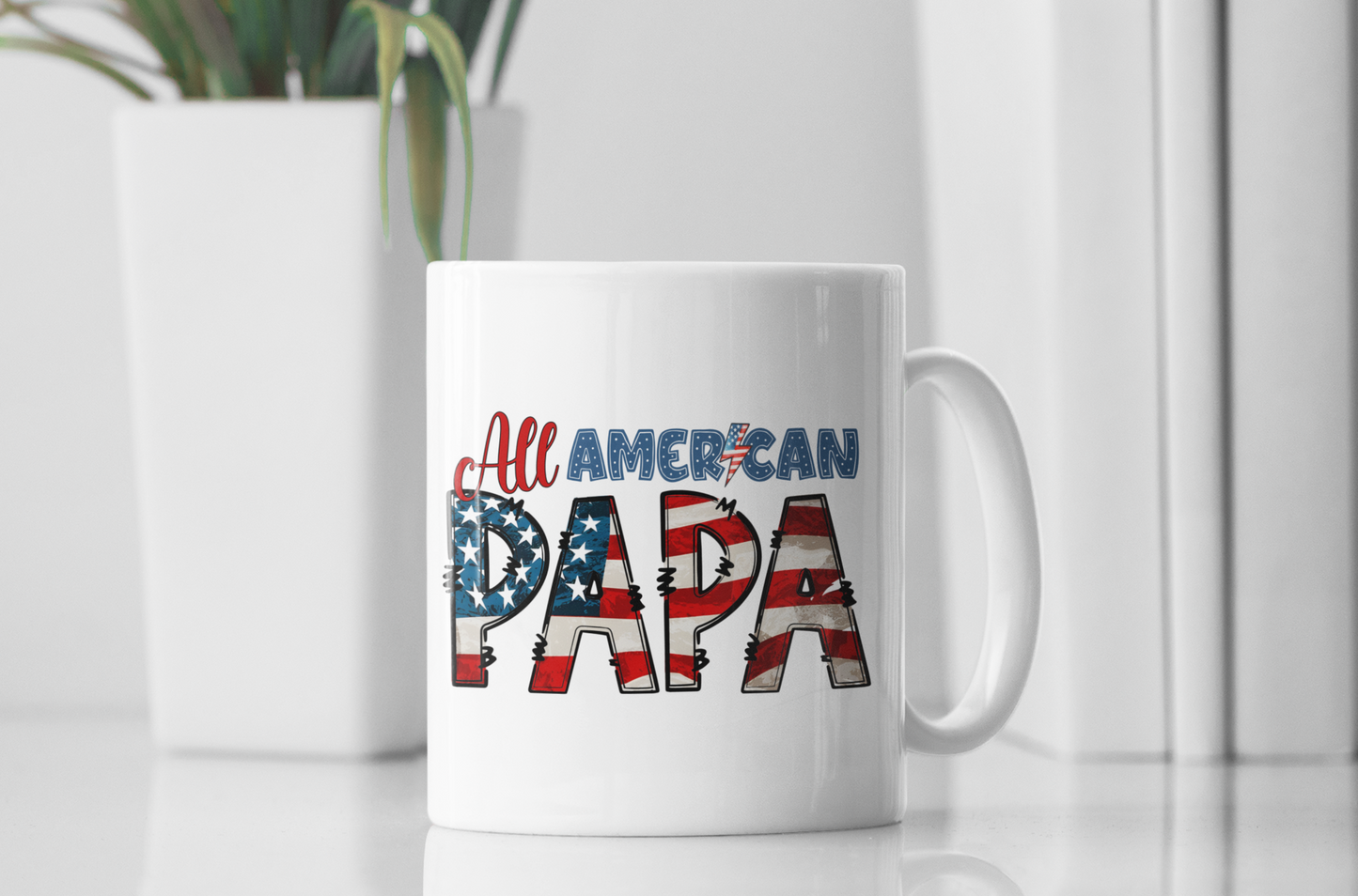 " All American PAPA " Mug 12 or 15 oz