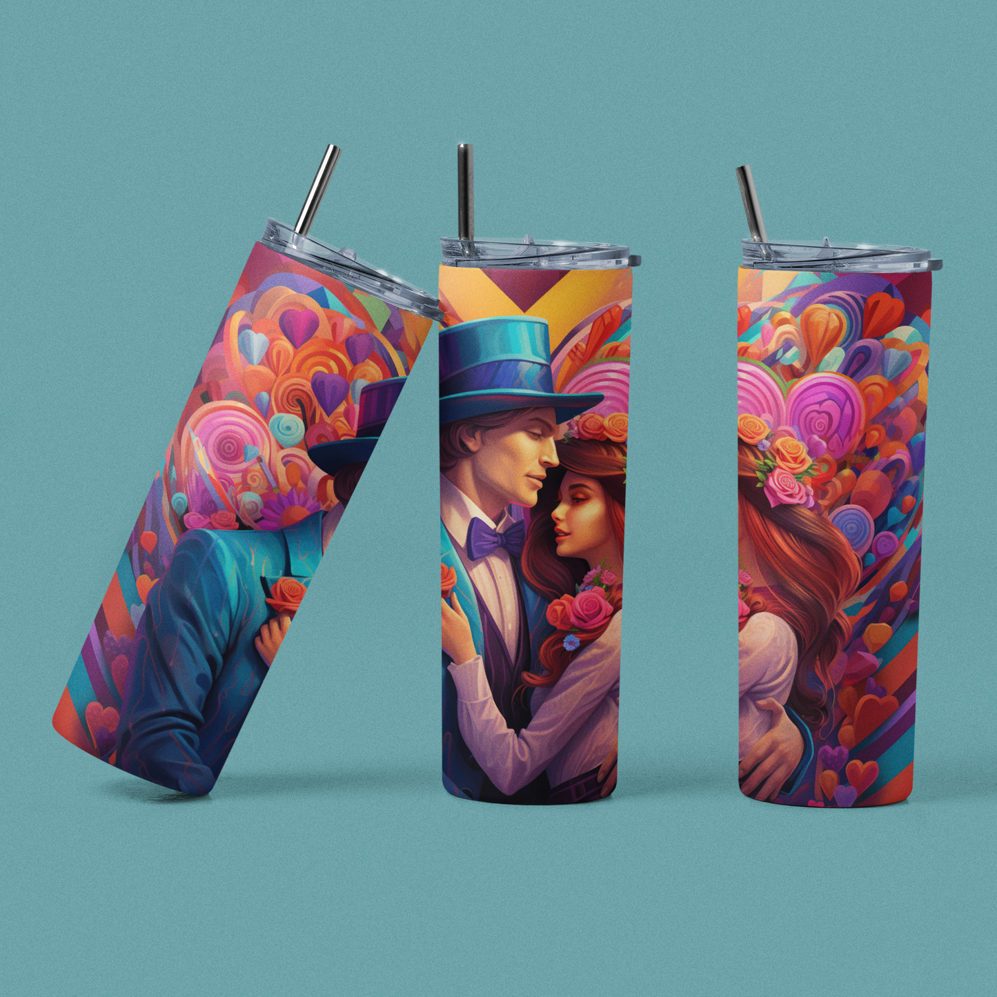 "Valentine Couple" 20 or 30 oz. Tumblers