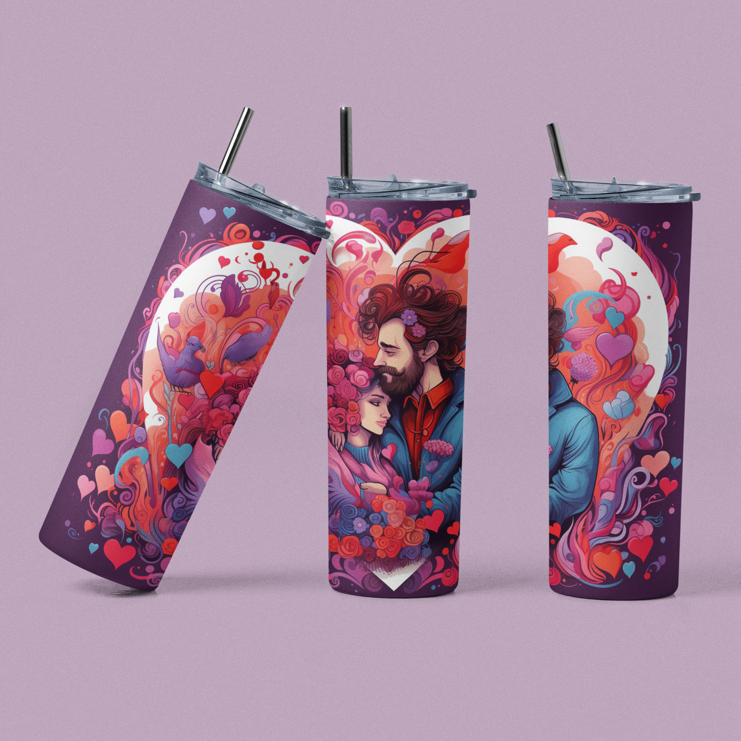 "Valentine Couple" 20 or 30 oz. Tumblers