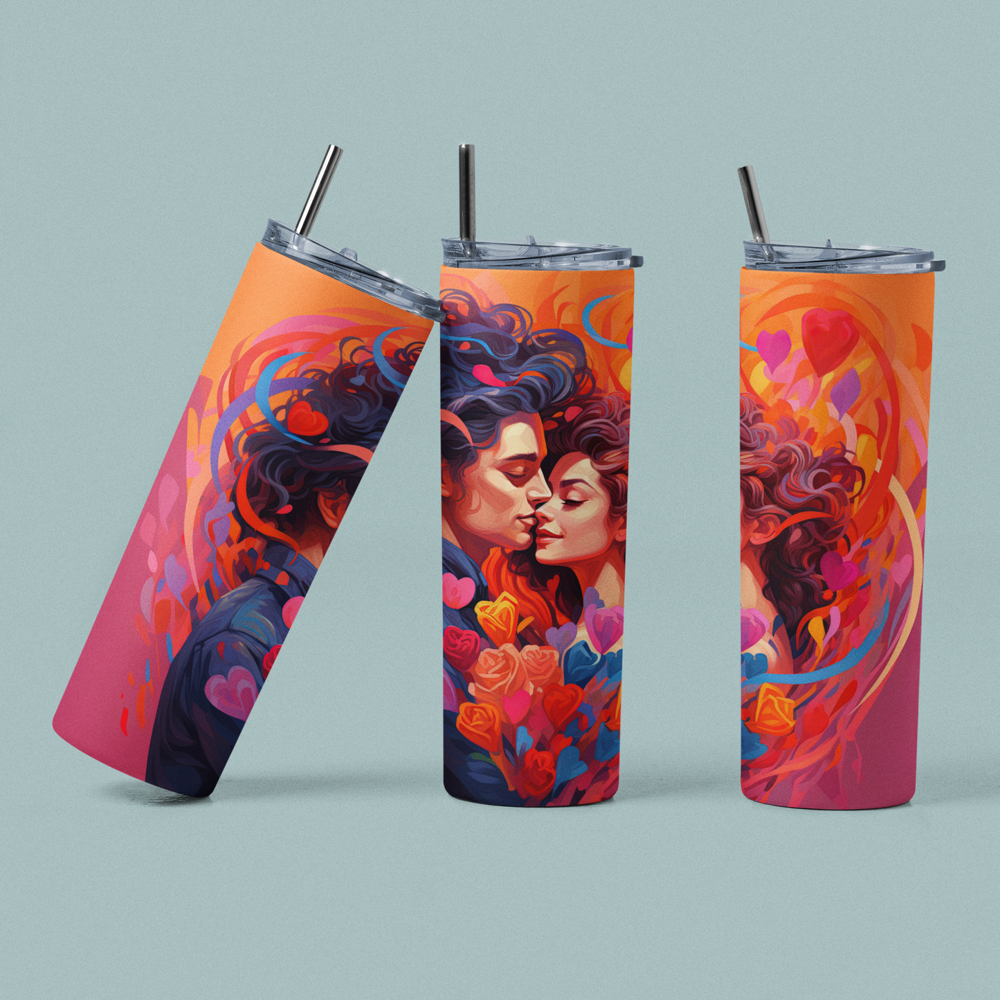 "Valentine Couple" 20 or 30 oz. Tumblers