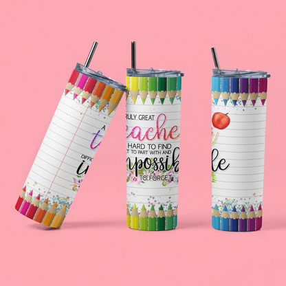 "A Truly Great Teacher is Hard to Find" 20 or 30 oz. Tumblers