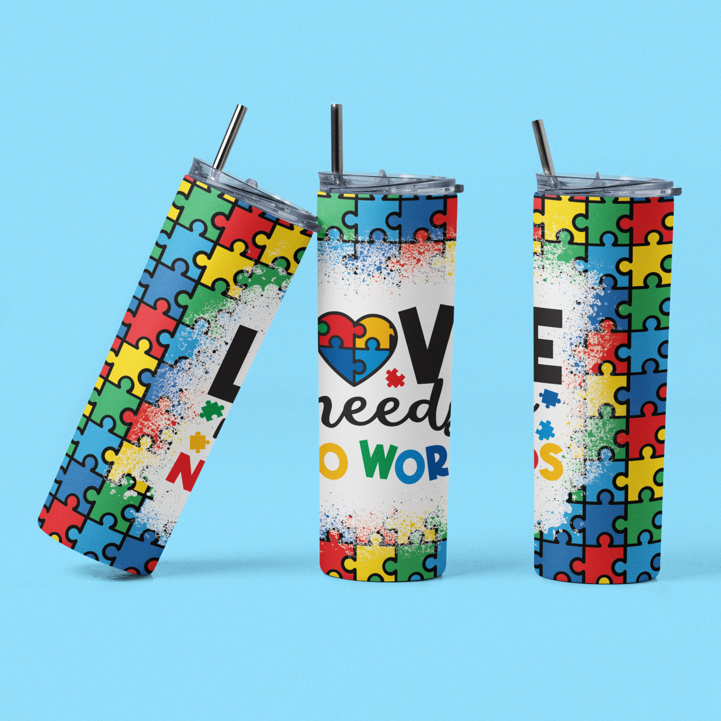 "Autism Awareness" 20 or 30 oz. Tumblers.