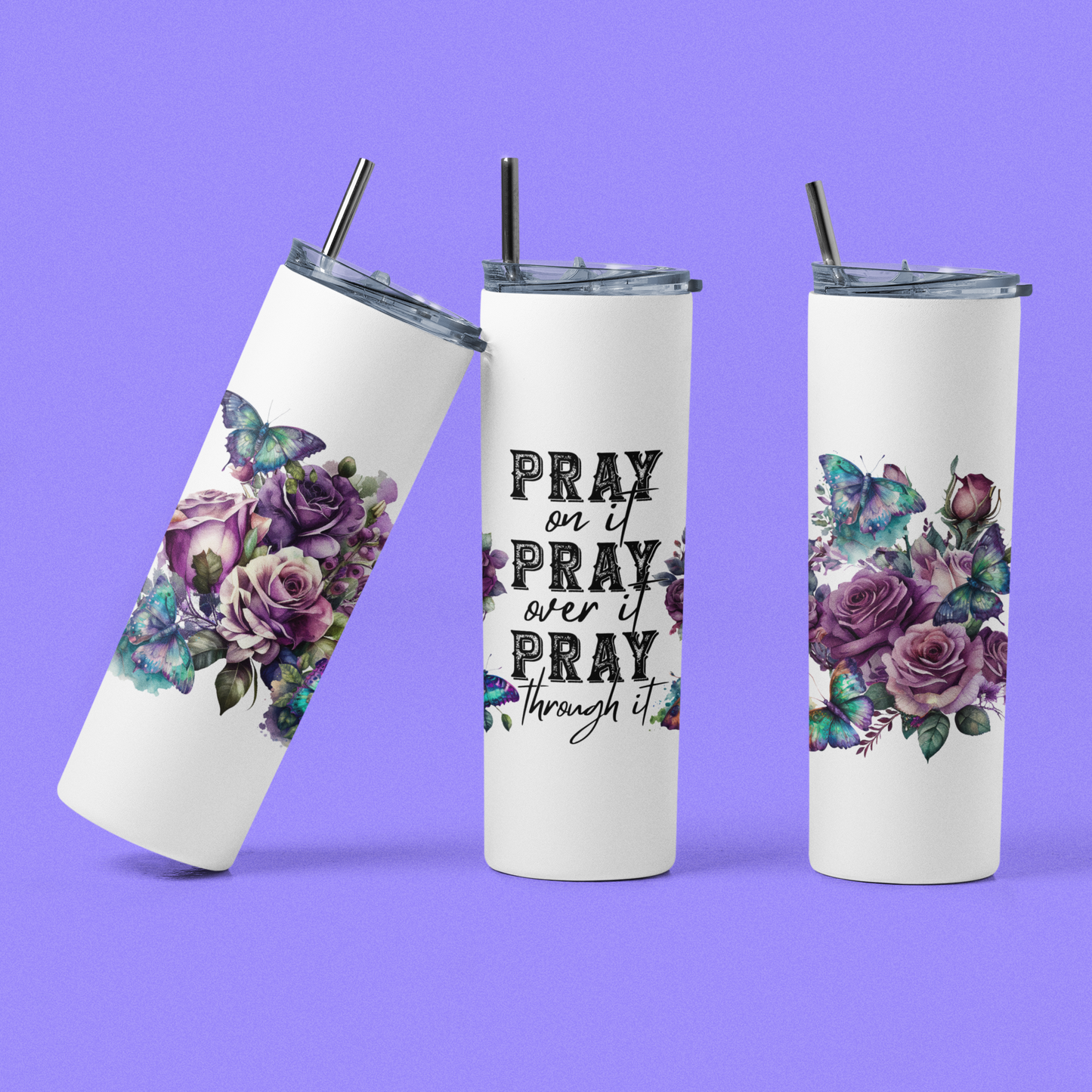 " Bible Quote " 20 or 30 oz. Skinny Tumblers