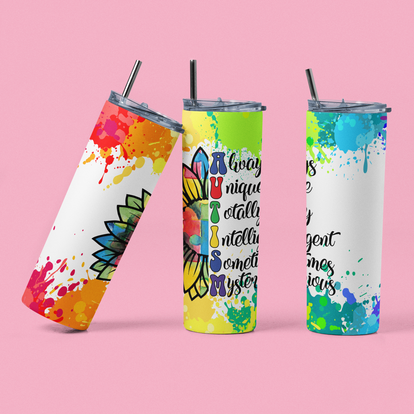"Autism Awareness" 20 or 30 oz. Tumblers.