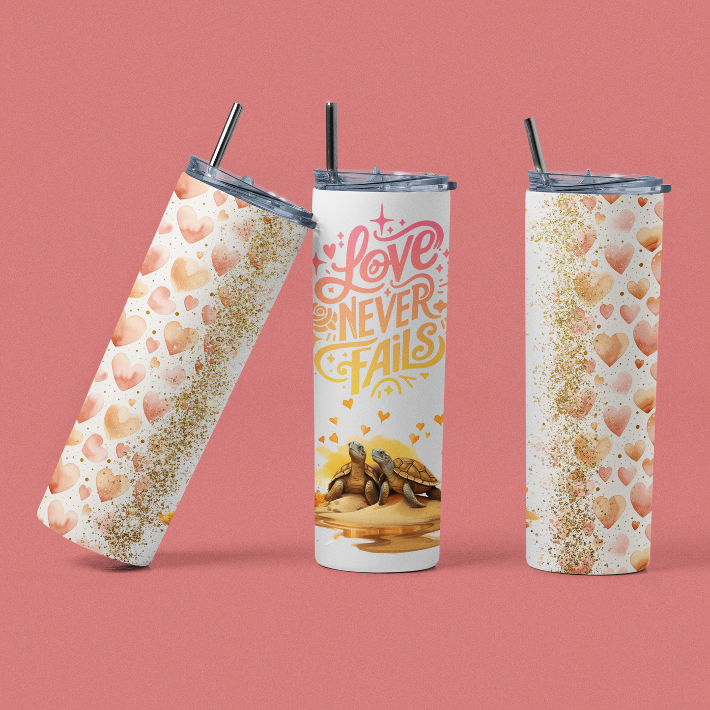 "Love Never Fails" 20 or 30 oz. Tumbler.