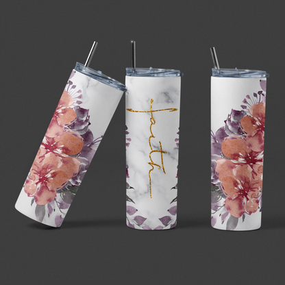 "Faith" 20 or 30 oz. Skinny Tumblers