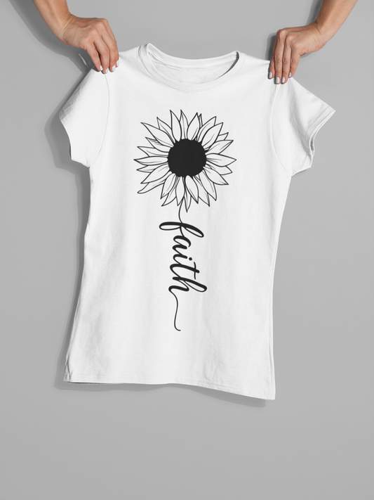 "Faith Sunflower" Christian T-Shirt