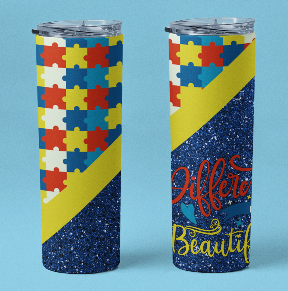 "Different Is Beautiful" 20 or 30 oz. Tumblers