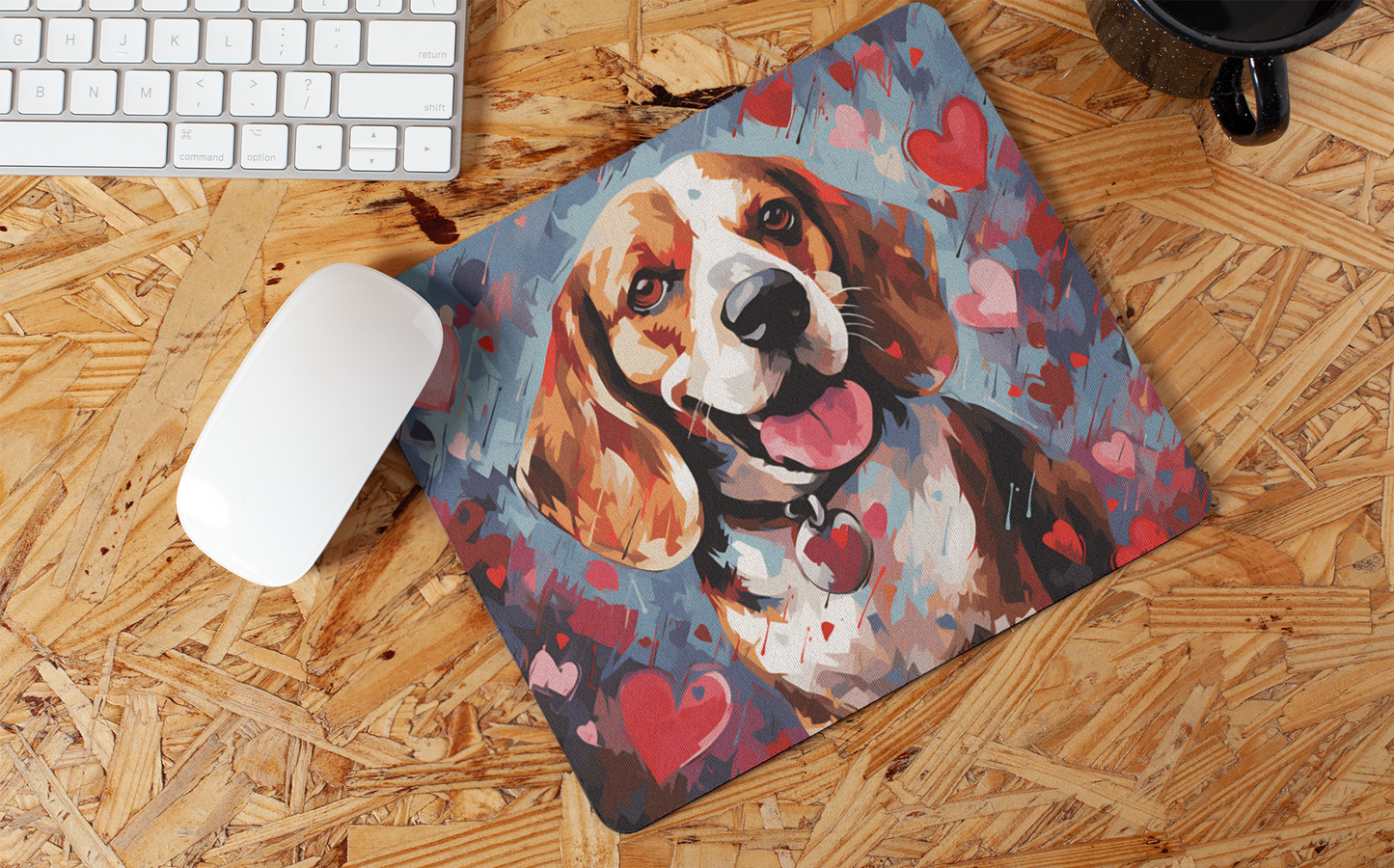 "Sweet Valentine Dog" Mouse Pads