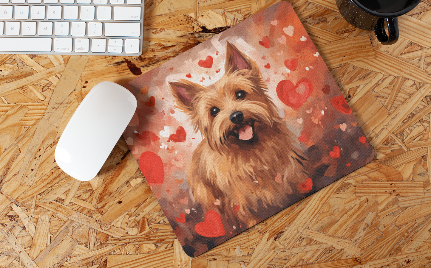 "Sweet Valentine Dog" Mouse Pads