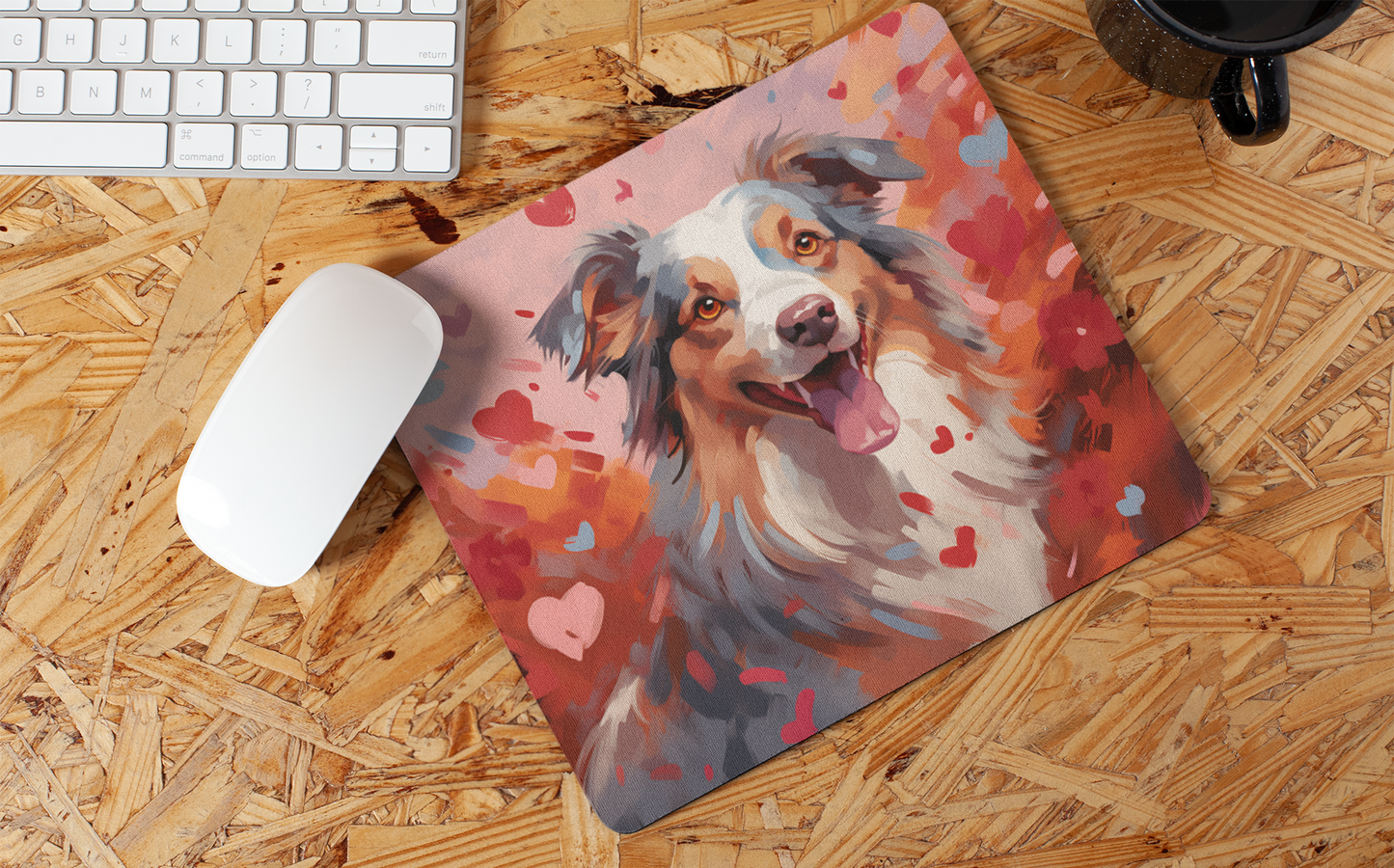 "Sweet Valentine Dog" Mouse Pads