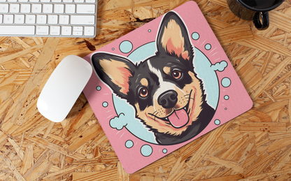 "Kawaii Peeking Puppy" Mouse Pad