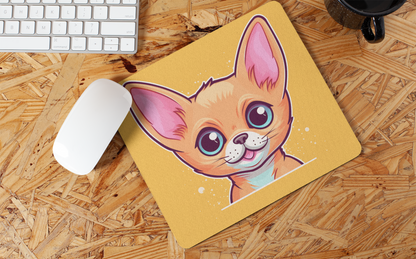 "Kawaii Peeking Cat" Mouse Pad