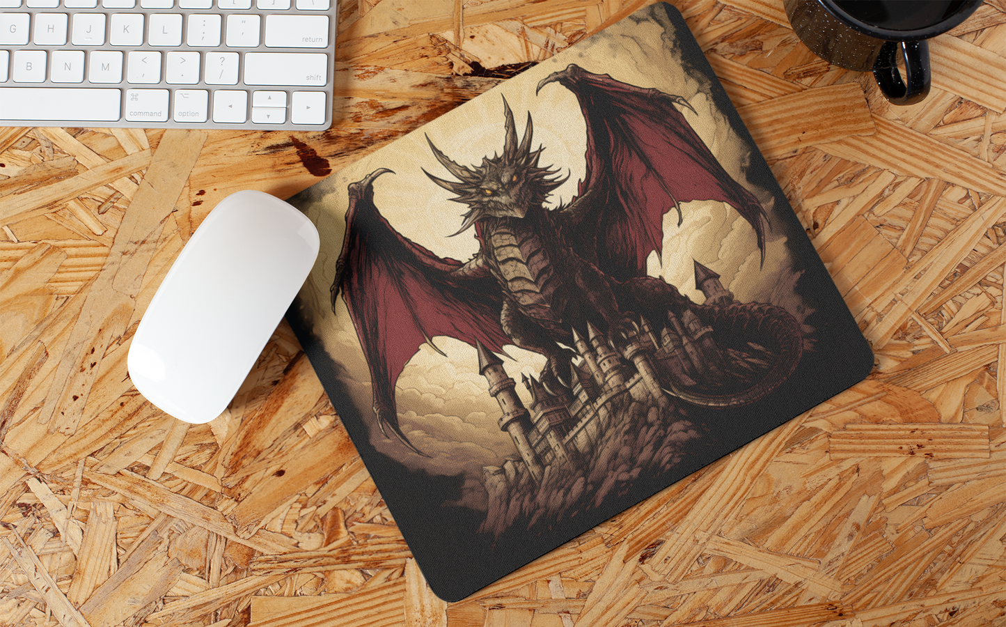 "Fantasy Gothic Dragon" Mouse Pads