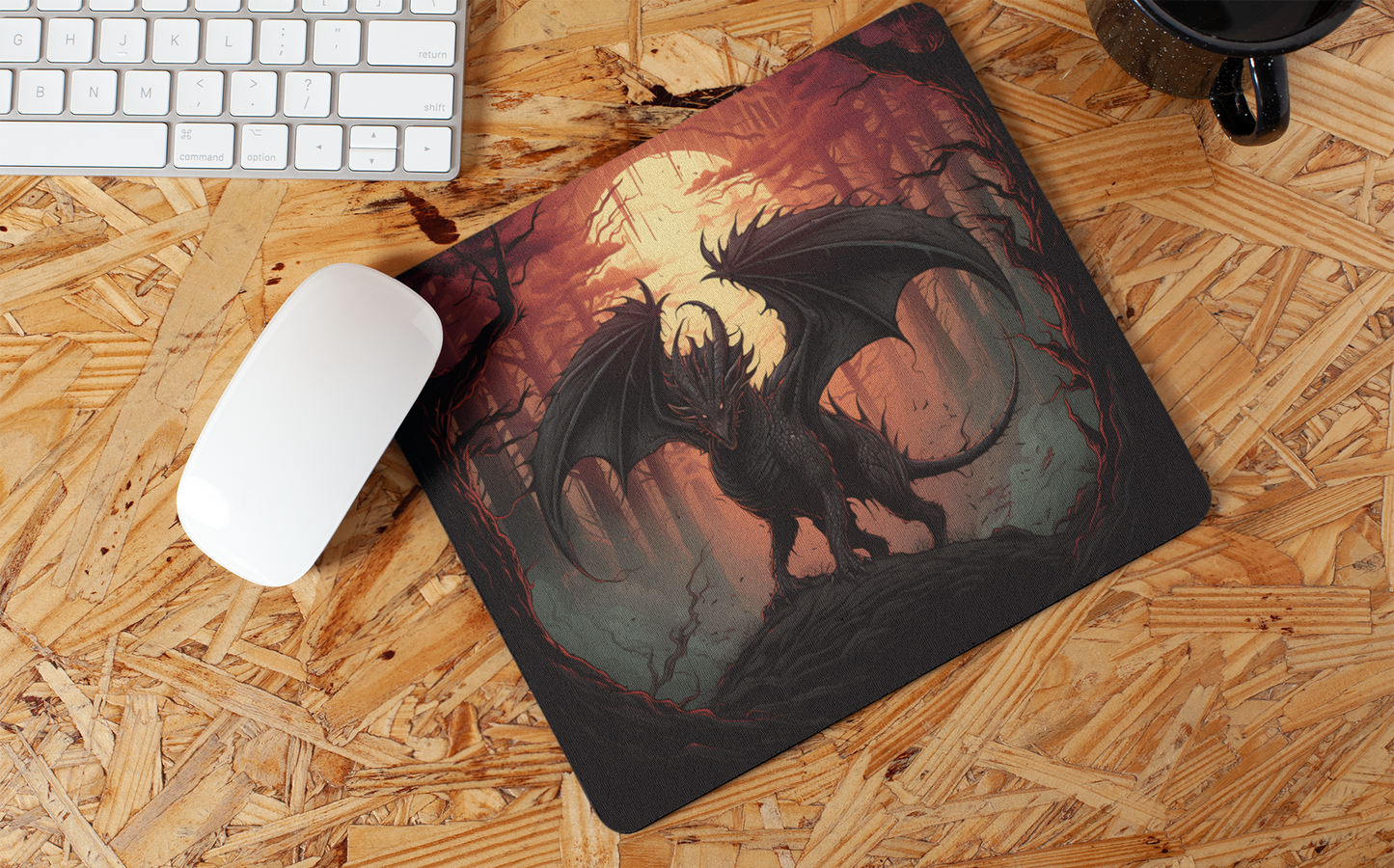 "Fantasy Gothic Dragon" Mouse Pads