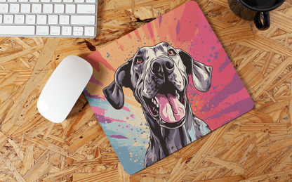 "Colorful Dog Art" Mouse Pad