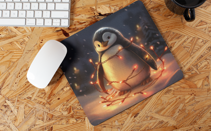 "Christmas Penguin" Mouse Pads