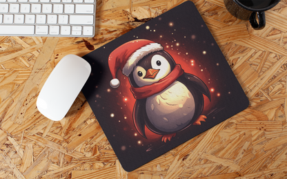 "Christmas Penguin" Mouse Pads