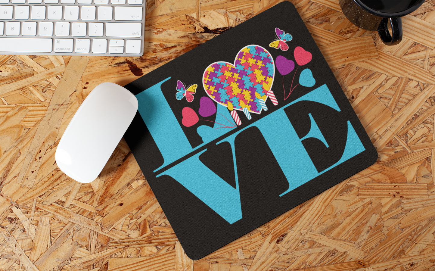 "LOVE-Autism" Mouse Pads