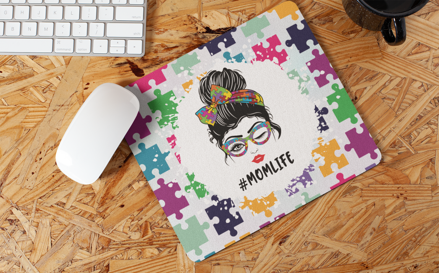 "Autism - Mom Life" Mouse Pads