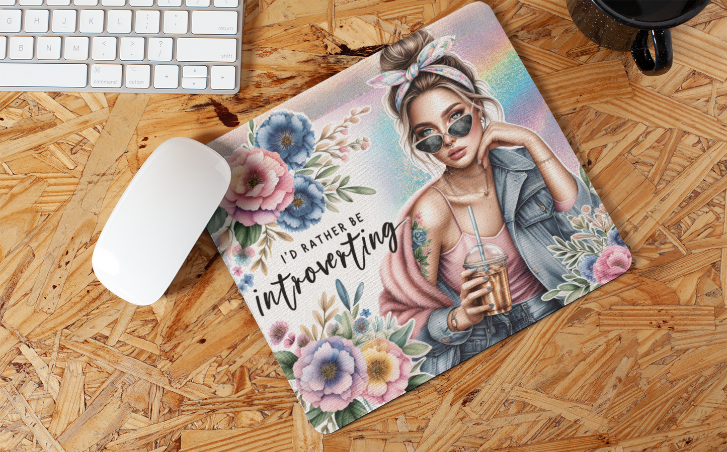 "I'd rather be Introverting" Mouse Pad