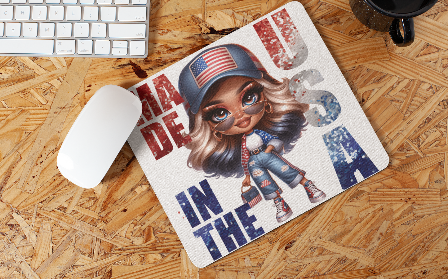 "American Girl Art" Mouse Pads