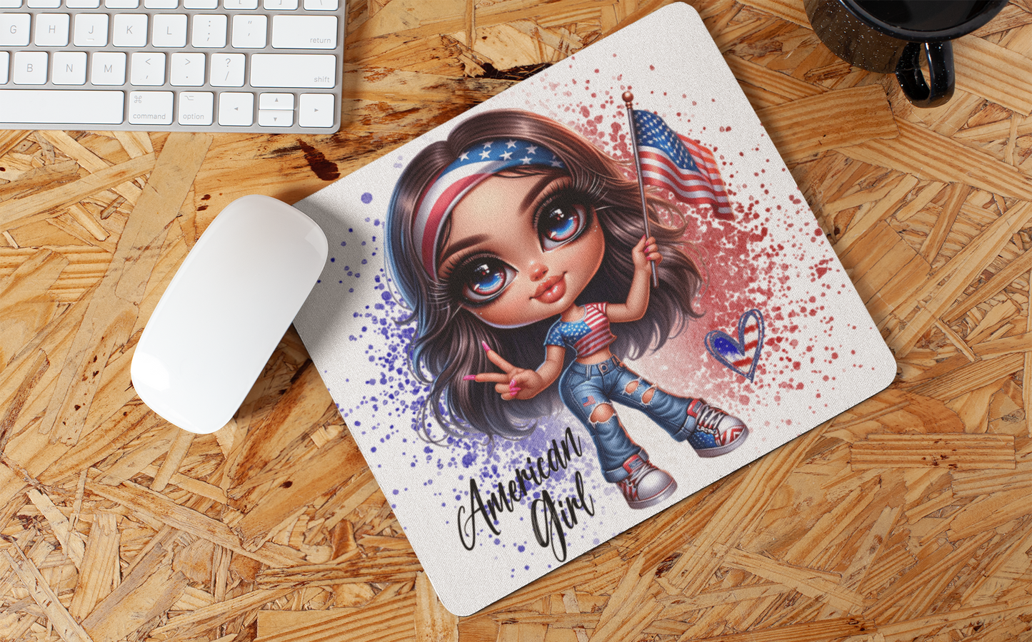 "American Girl Art" Mouse Pads