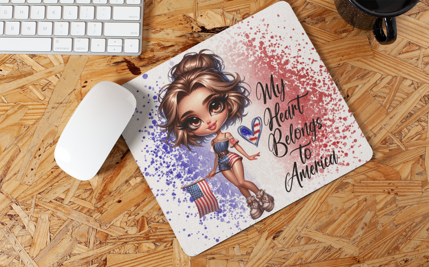 "American Girl Art" Mouse Pads