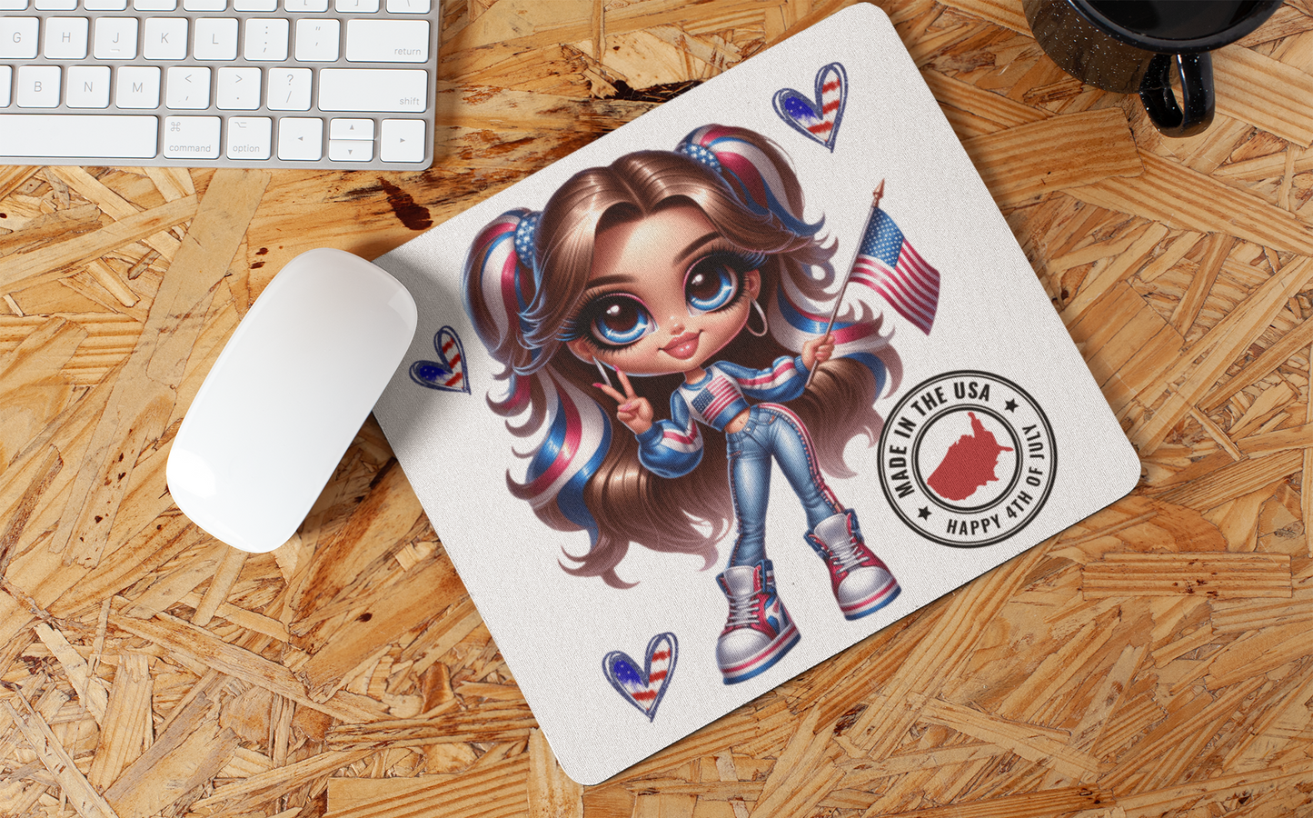 "American Girl Art" Mouse Pads