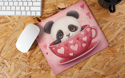 "Kawaii Valentine Panda" Mouse Pad