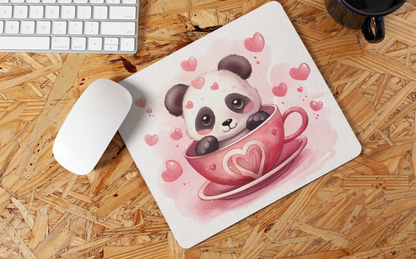 "Kawaii Valentine Panda" Mouse Pad