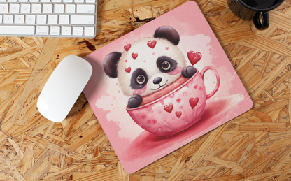 "Kawaii Valentine Panda" Mouse Pad