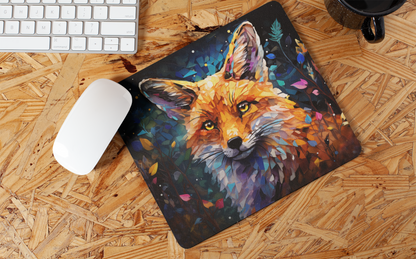 "Abstract Fox Art" Mouse Pad