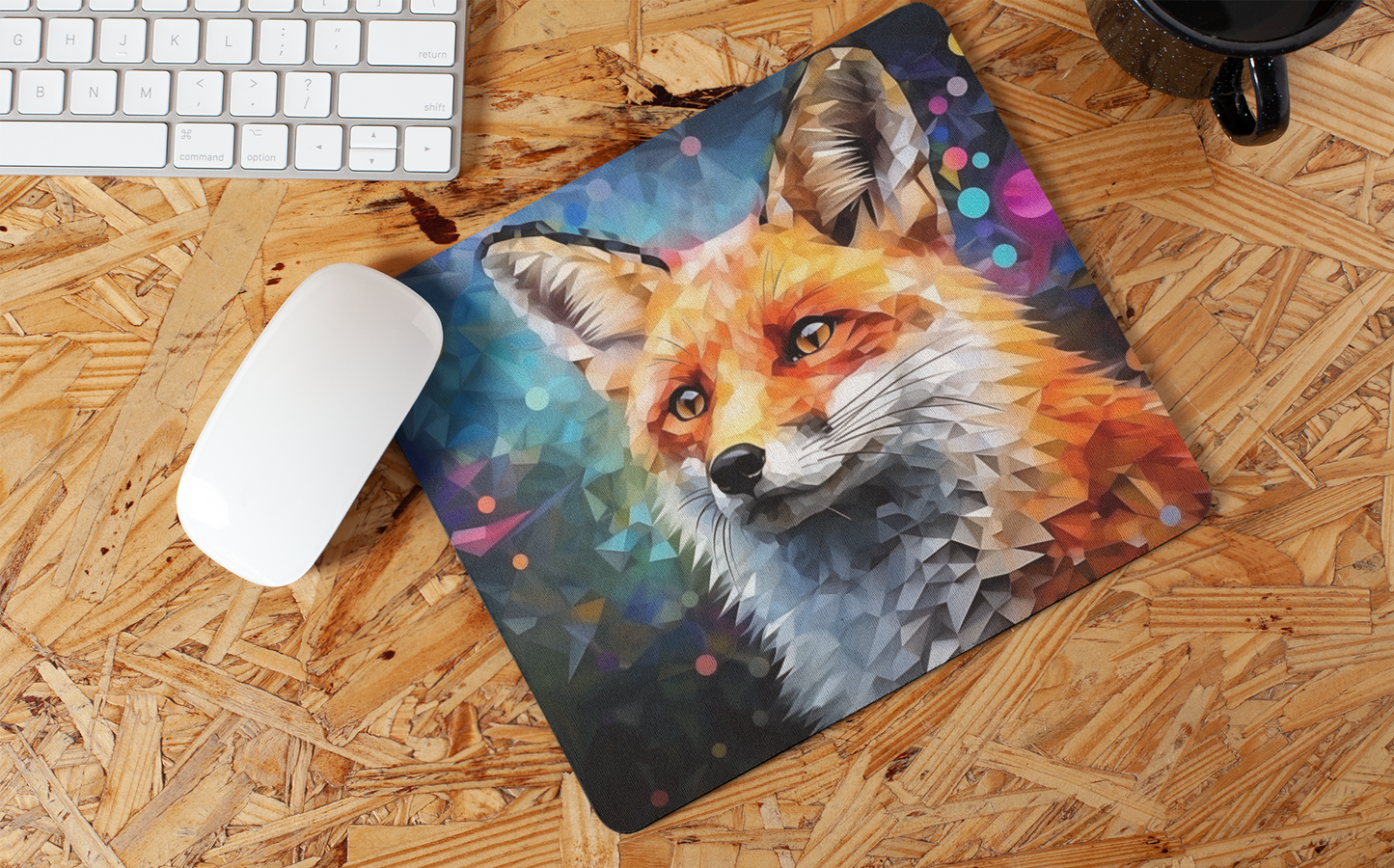 "Abstract Fox Art" Mouse Pad