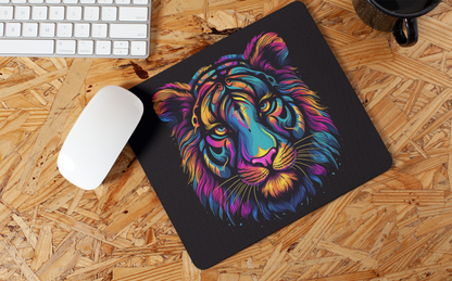 "Colorful Tiger Art" Mouse Pad