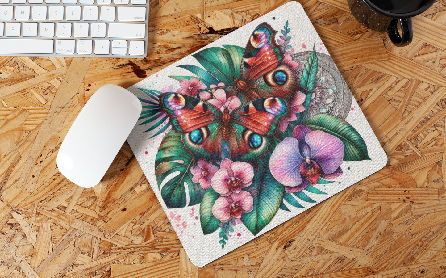 "Floral Butterfly" Mouse Pads