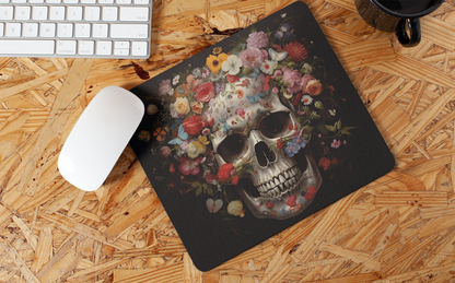 "Floral Skull Art" Mouse Pads