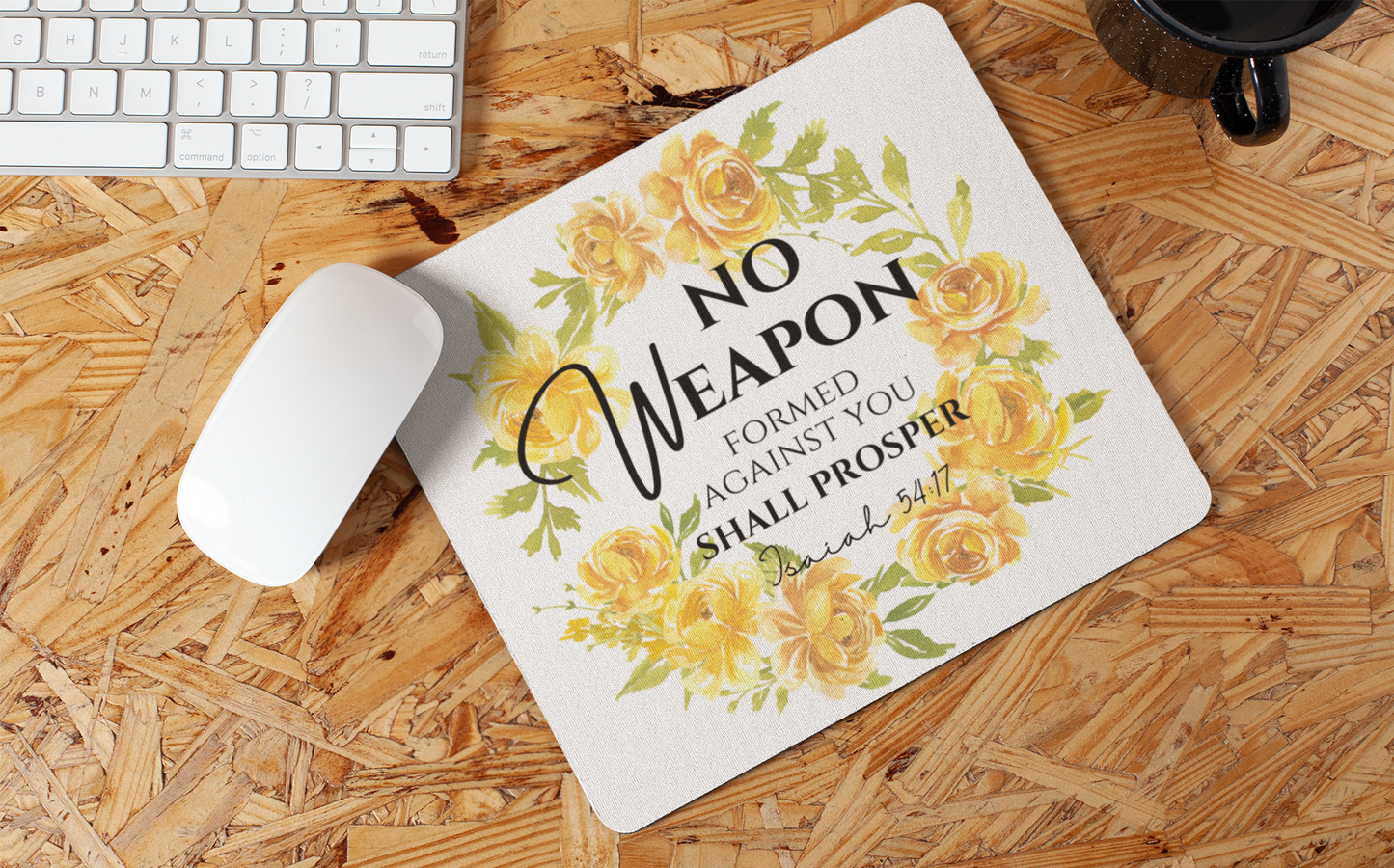 "Floral Scripture" Mouse Pads