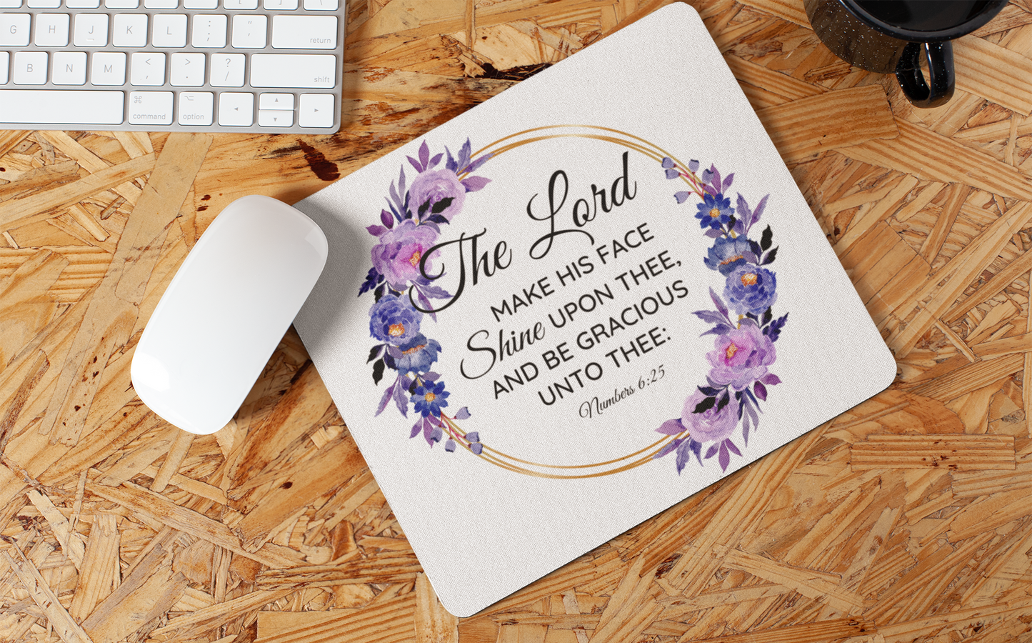 "Floral Scripture" Mouse Pads