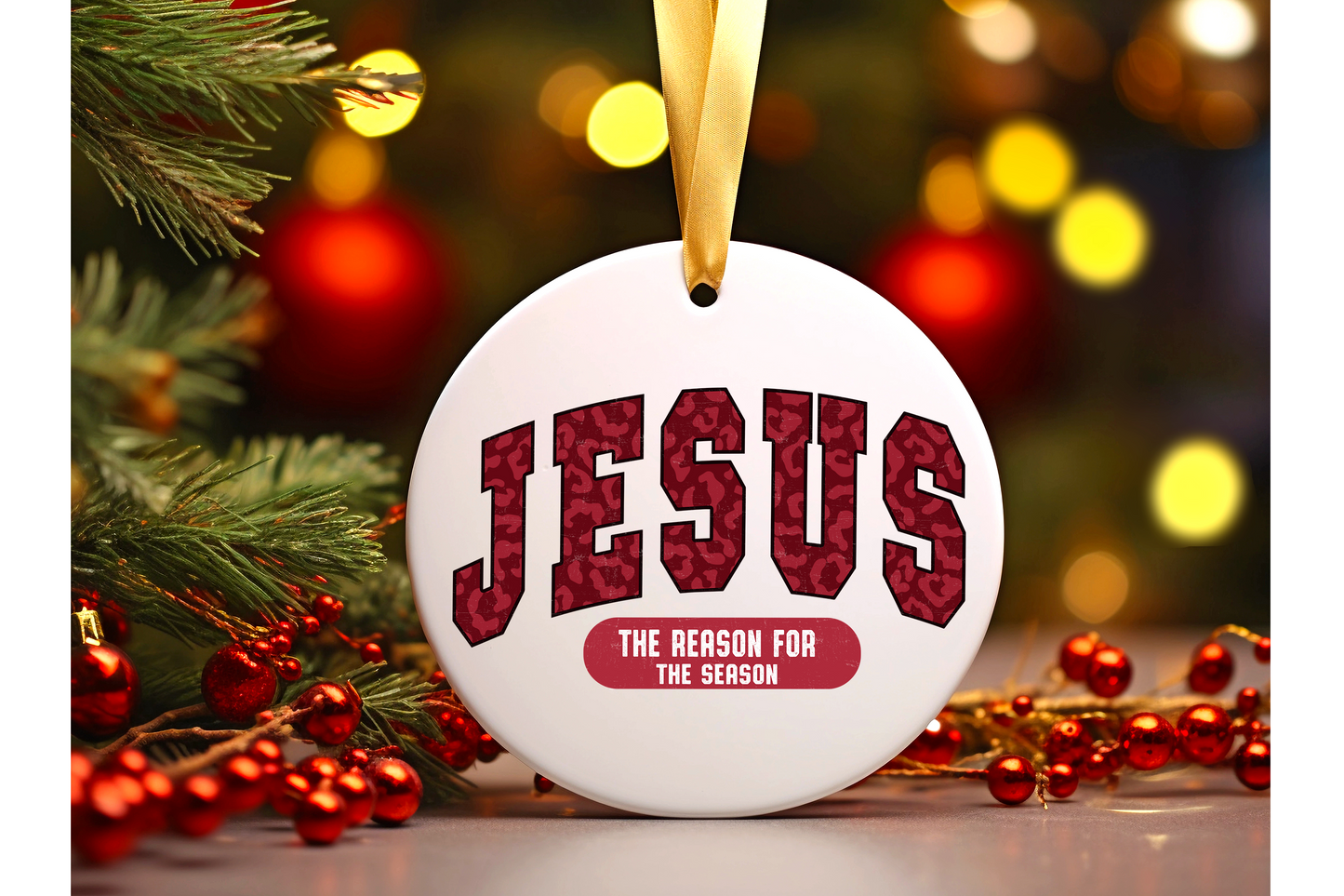 "Jesus Themed Christmas Ornaments" - Ceramic