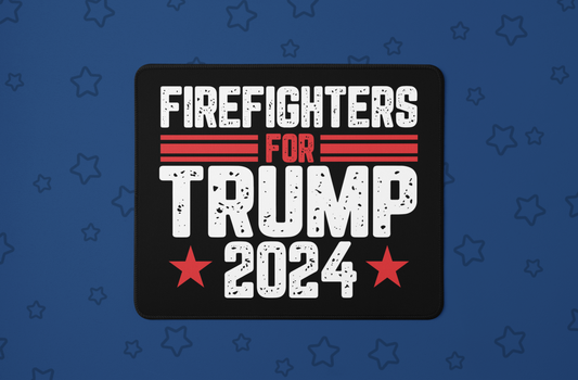 "Firefighters For Trump 2024" Mouse Pads