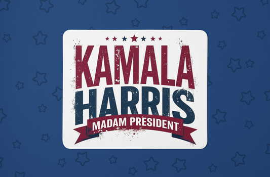 "Kamala Harris Madam President" Mouse Pad