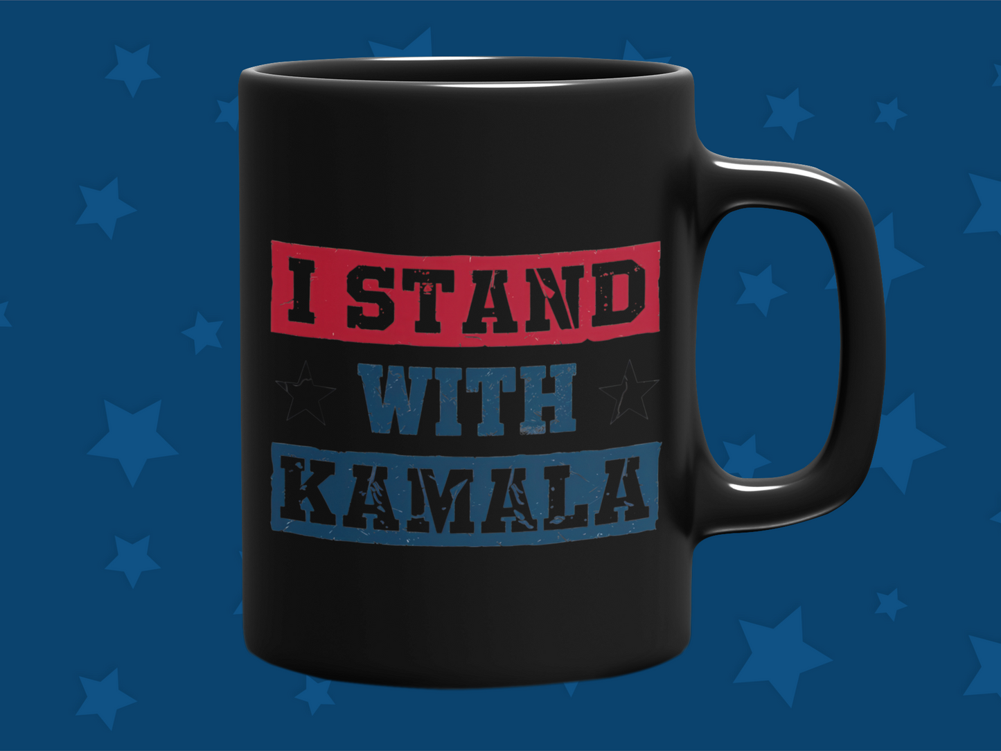 "I Stand With Kamala" 12 or 15 oz. Mug