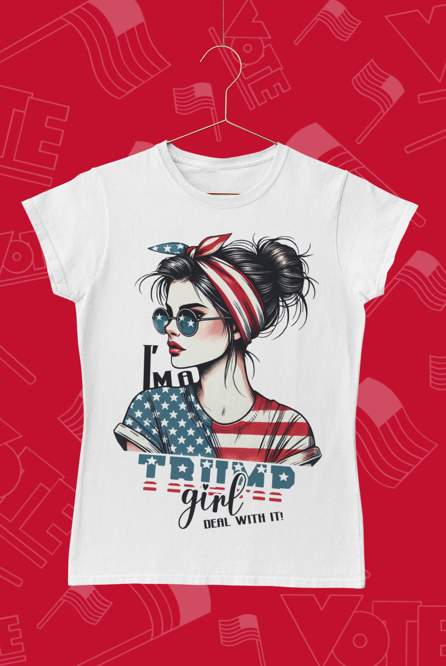 "Trump Girl Deal With It!" T-Shirt