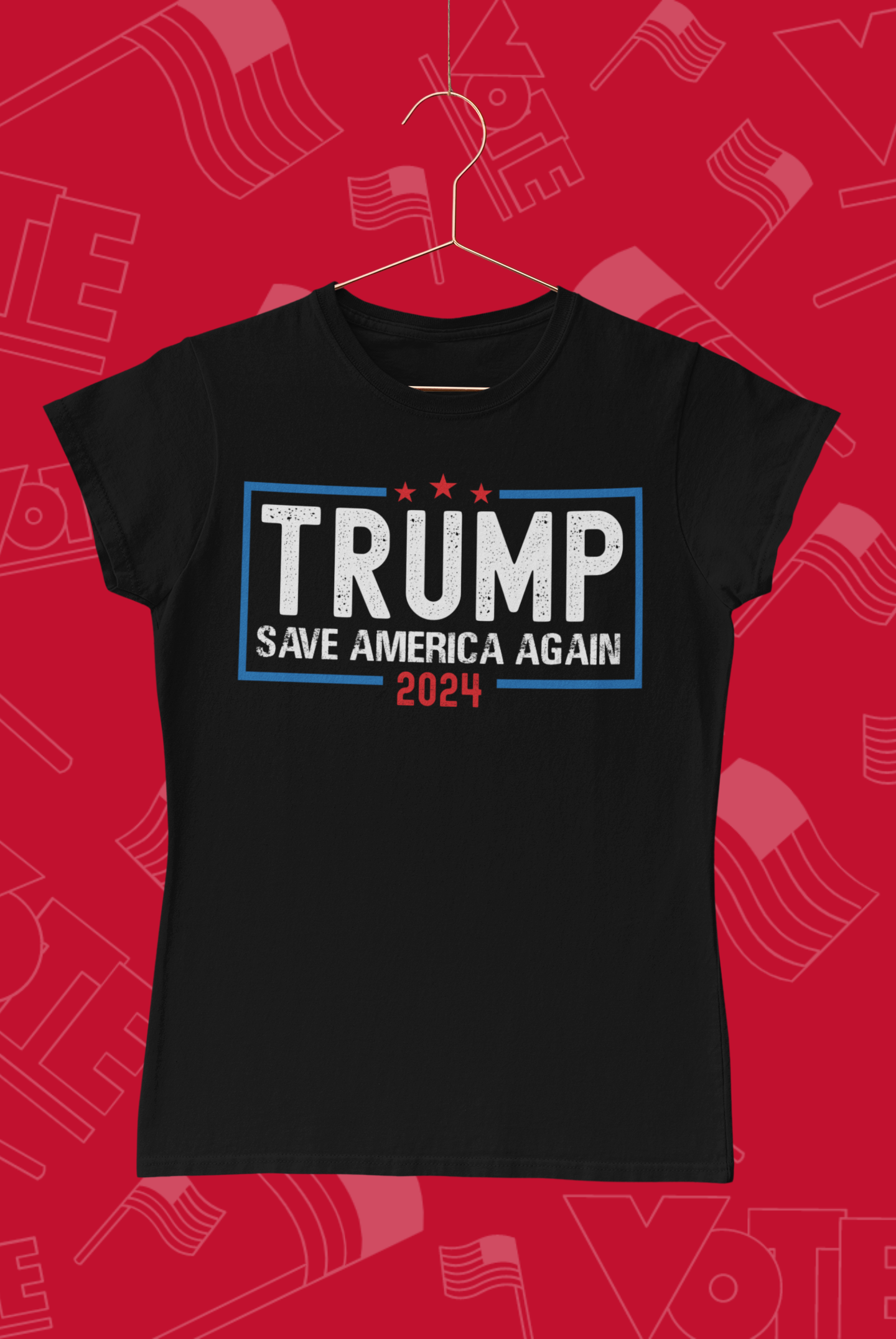 "Trump Saves America Again 2024" T-Shirt