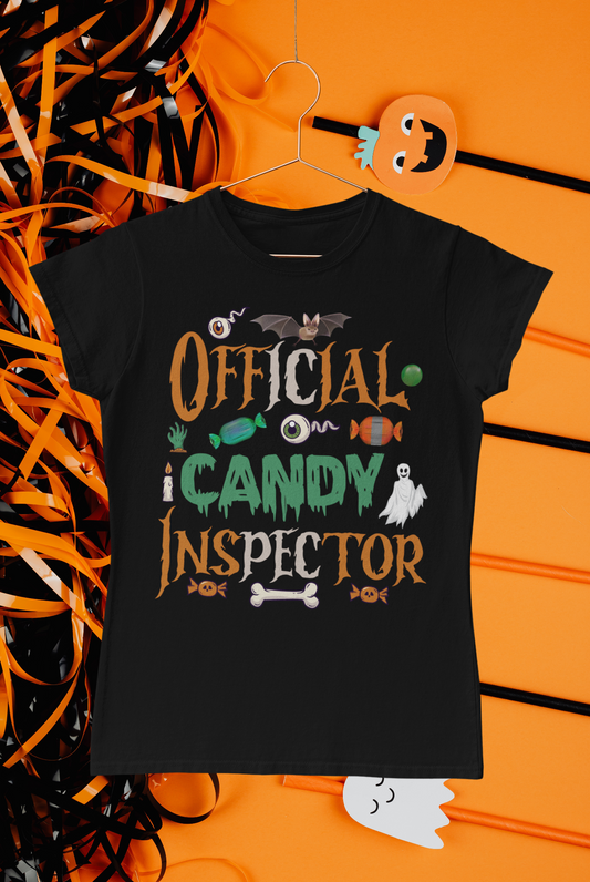 Official Candy Inspector - Halloween T-Shirt