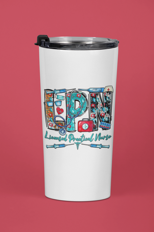 "LPN" Licensed Practitioner Nurse Graphic 20 oz. Tumbler