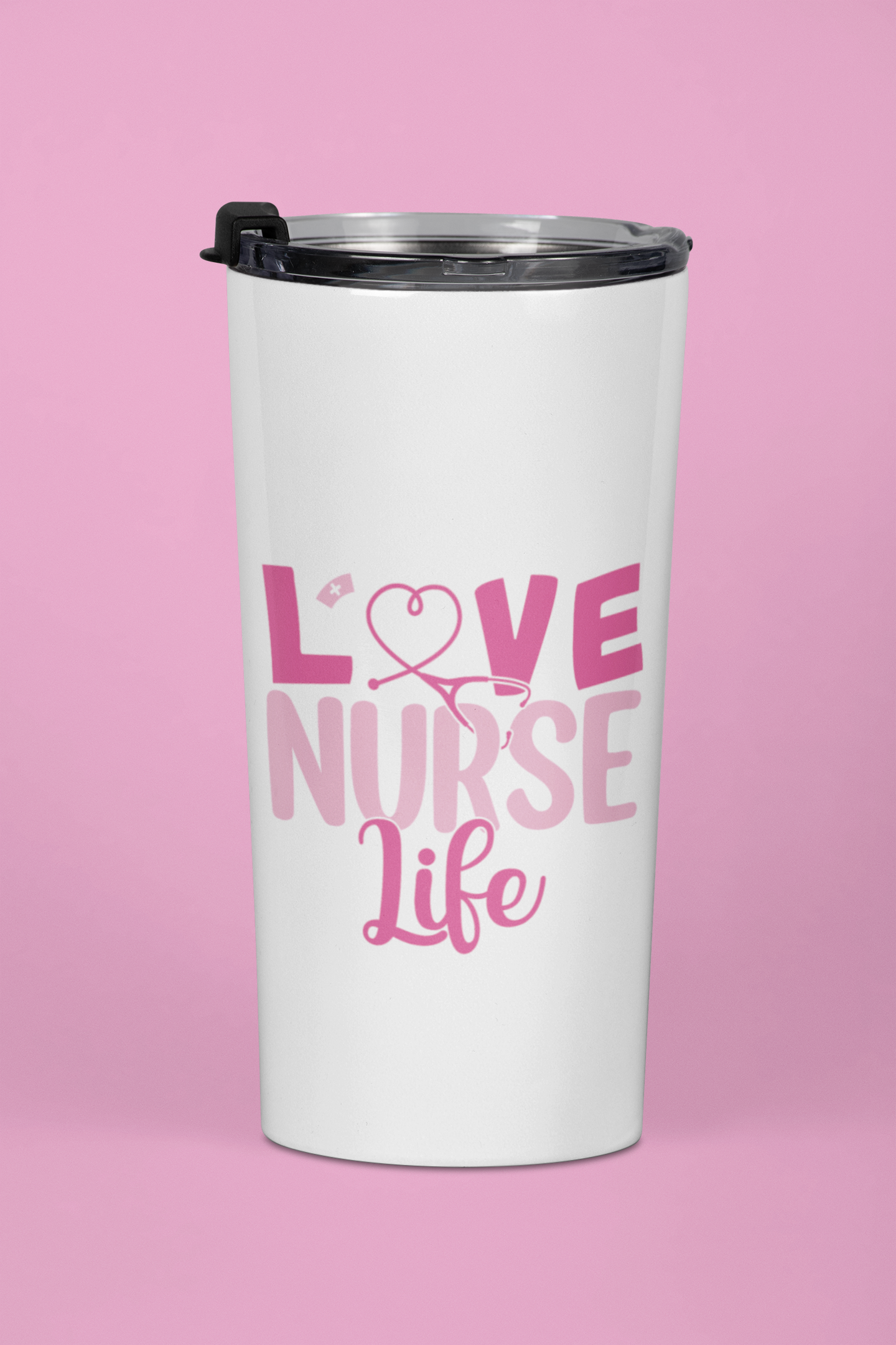 "Love Nurse Life" Graphic 20 oz. Tumbler