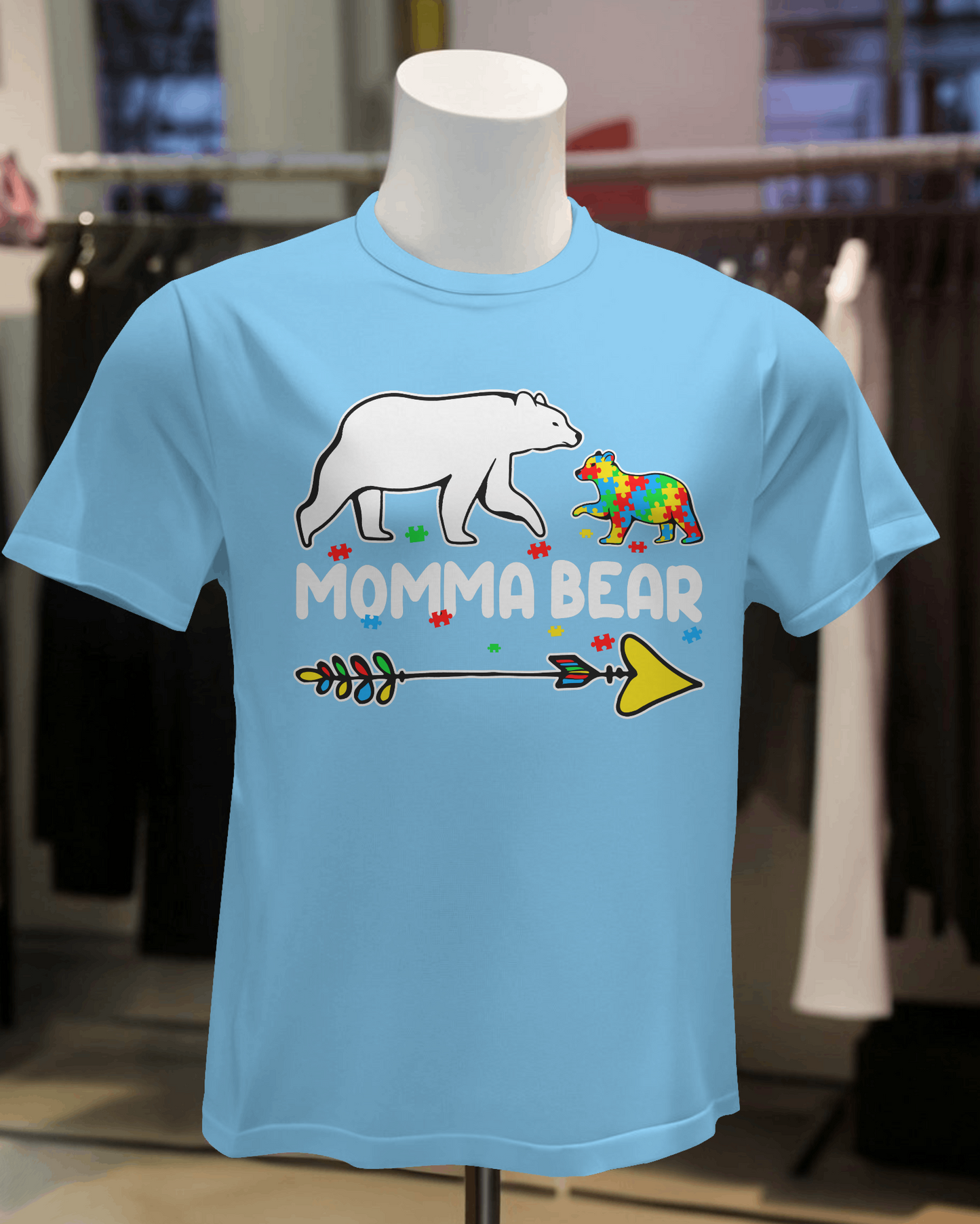 Mama Bear Autism T-Shirt