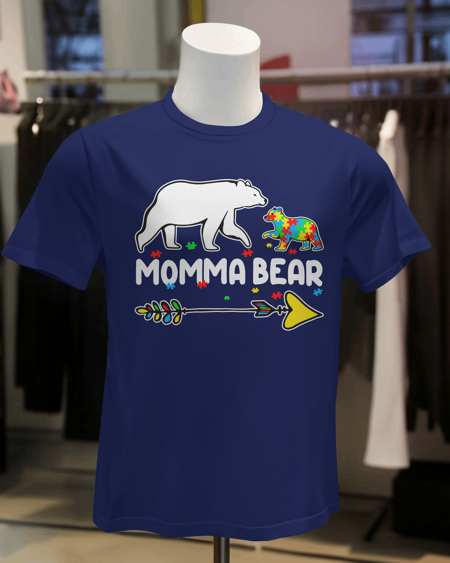 Mama Bear Autism T-Shirt